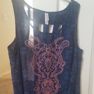 Sleeveless summer top